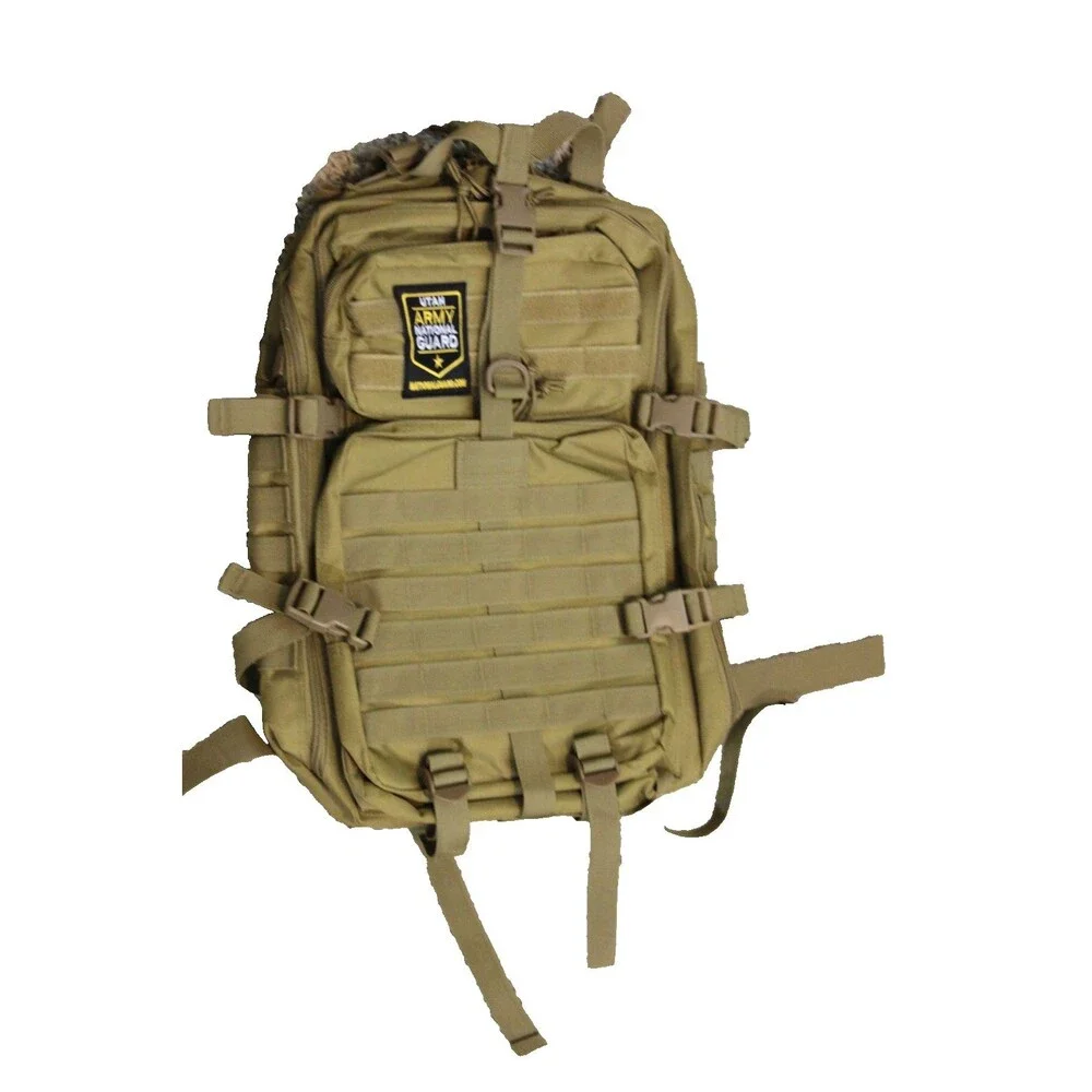Utah Army National Guard Tactical Backpack MOLLE Coyote Military Sling Rucksack
